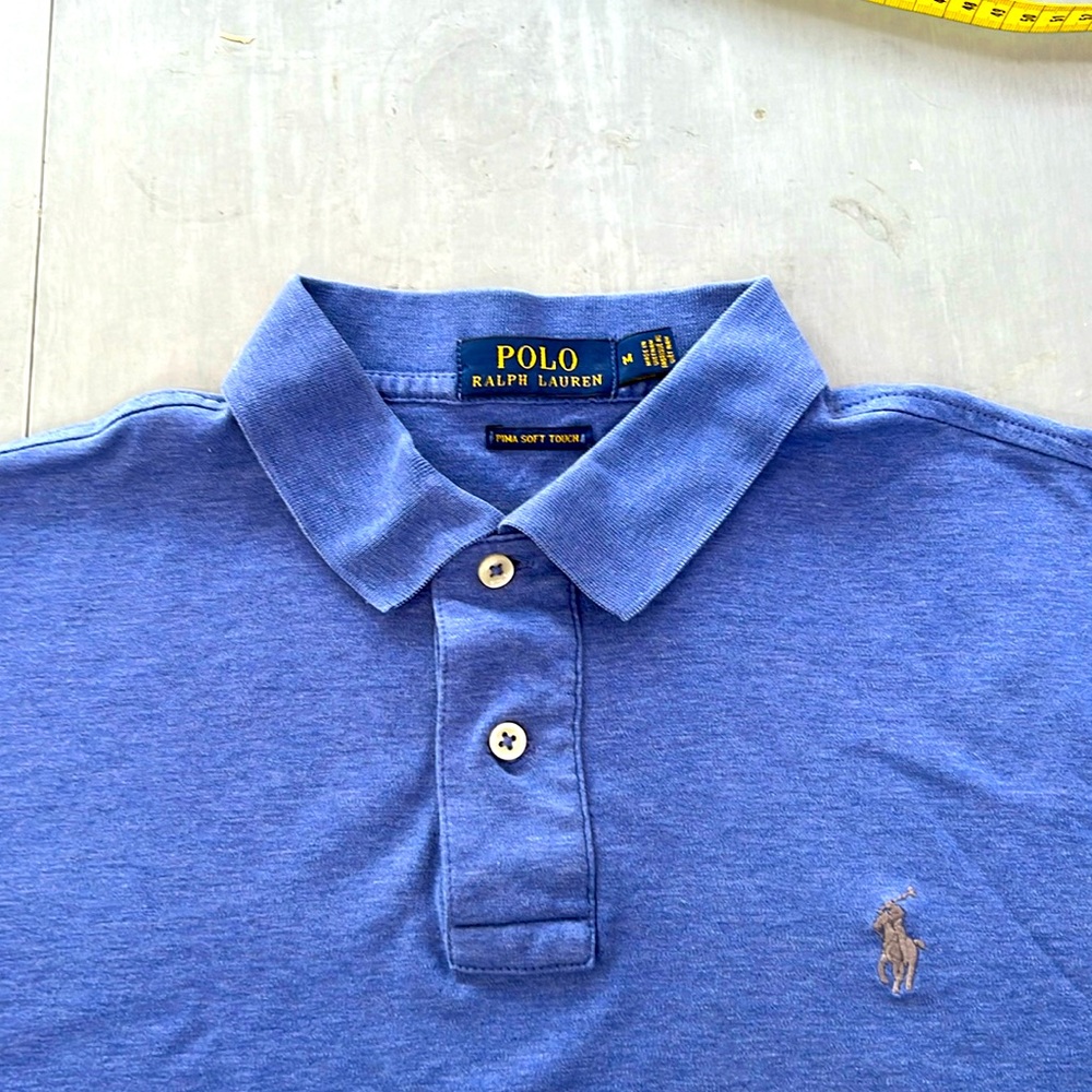 EUC Polo men’s M blue Pima soft touch shirt